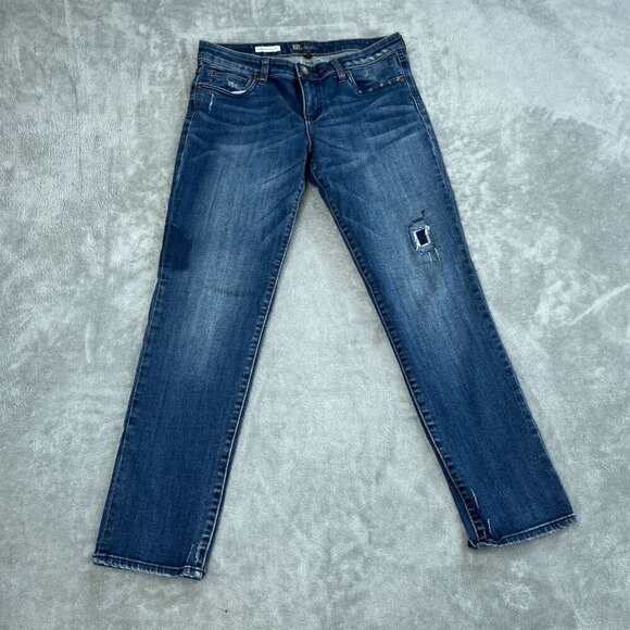 Kut From The Kloth Catherine Boyfriend Jeans Size 8 Medium Womens Casual 0035 - Picture 1 of 12